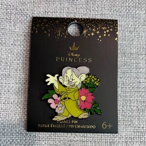 Loungefly Disney Snow White and the Seven Dwarfs Dopey Floral Enamel Pin